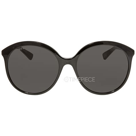 Gucci Grey Round Sunglasses GG0257S